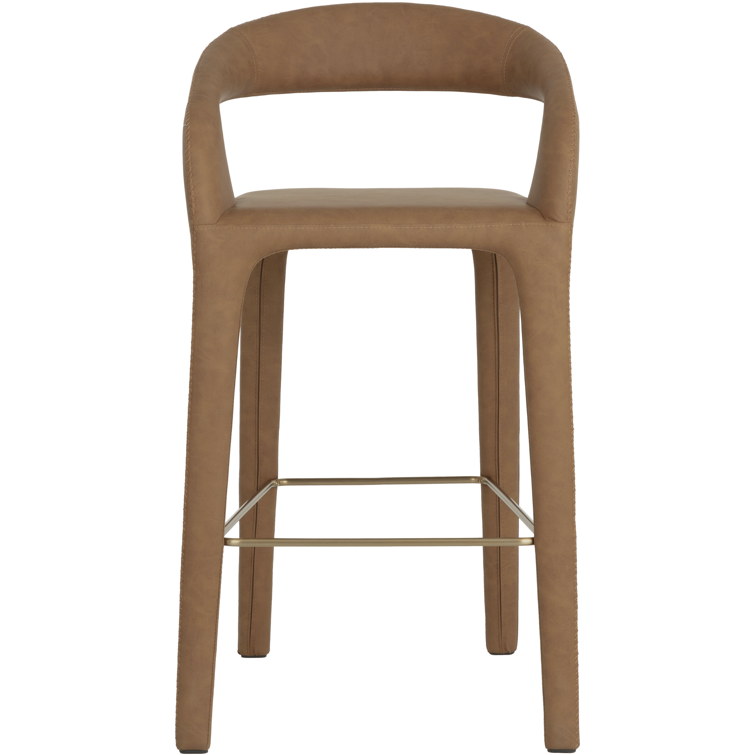 Atika 40.5 inch Milliken Cognac Barstool